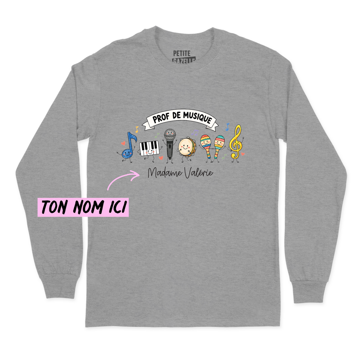 T-SHIRT À MANCHES LONGUES | Prof de musique
