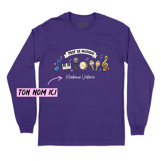 T-SHIRT À MANCHES LONGUES | Prof de musique
