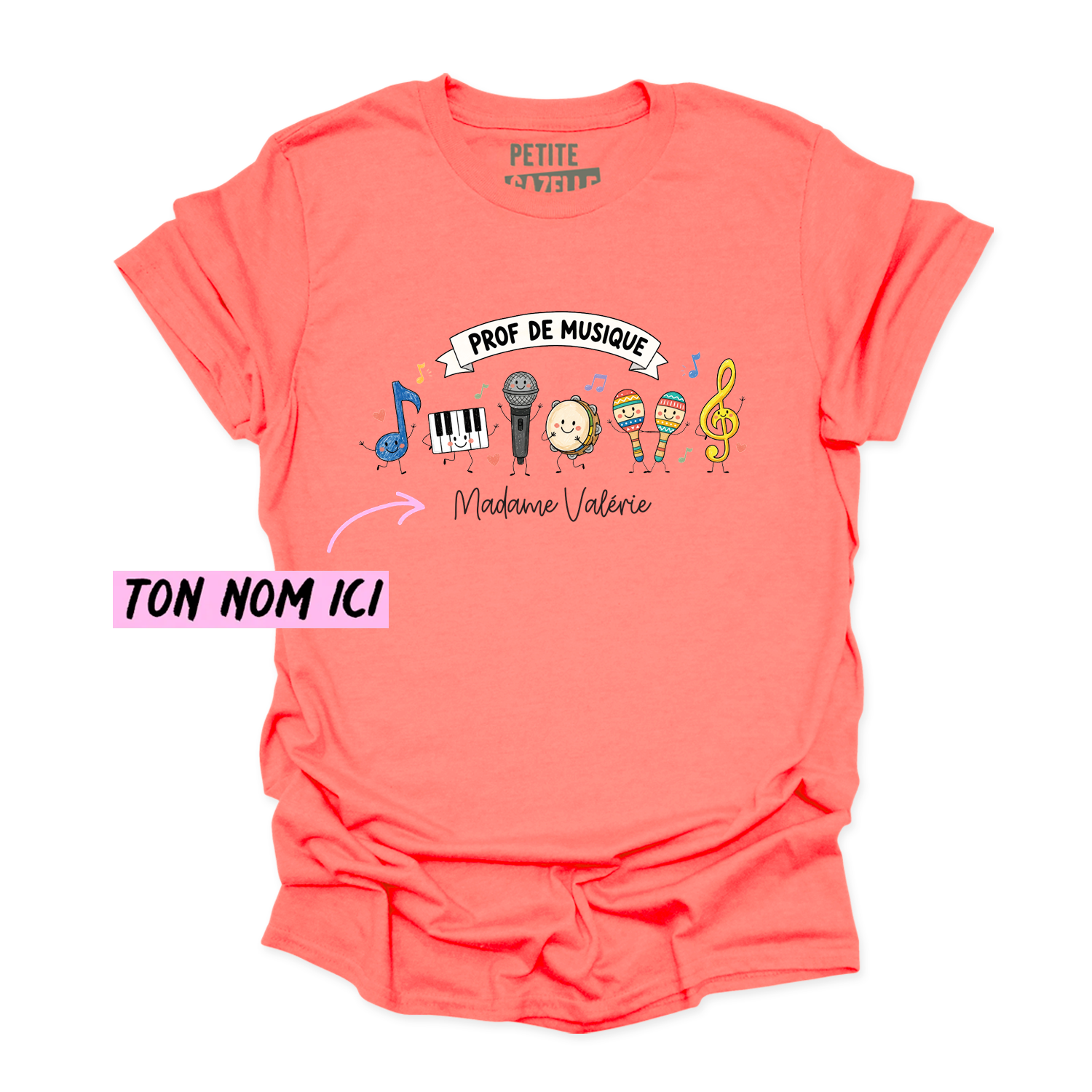 T-SHIRT COL ROND | Prof de musique
