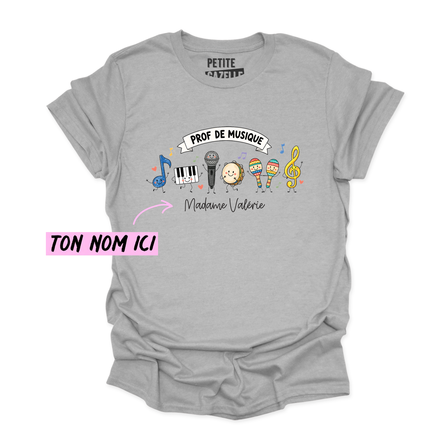 T-SHIRT COL ROND | Prof de musique