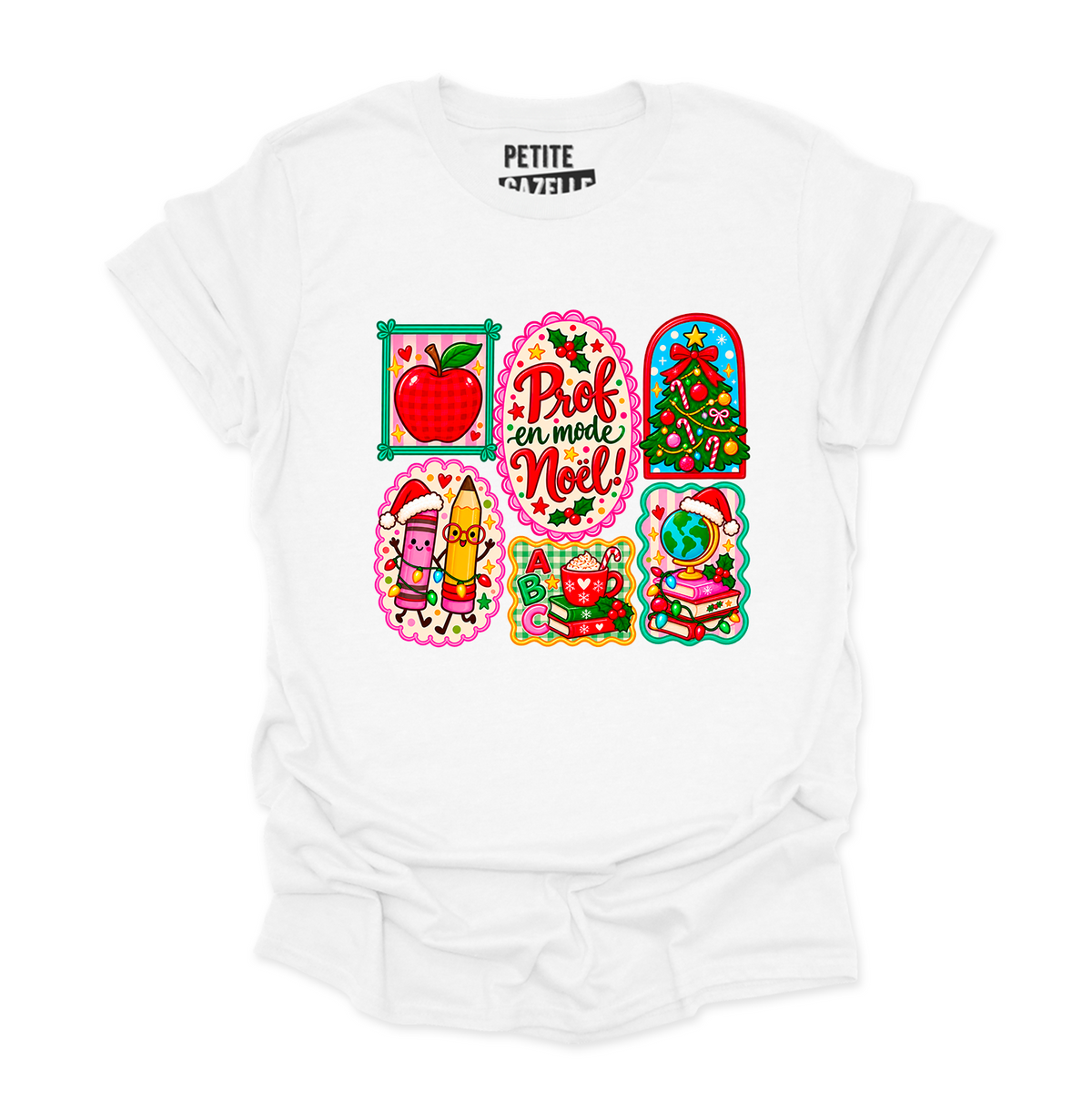 T-SHIRT COL ROND | Prof en mode Noël