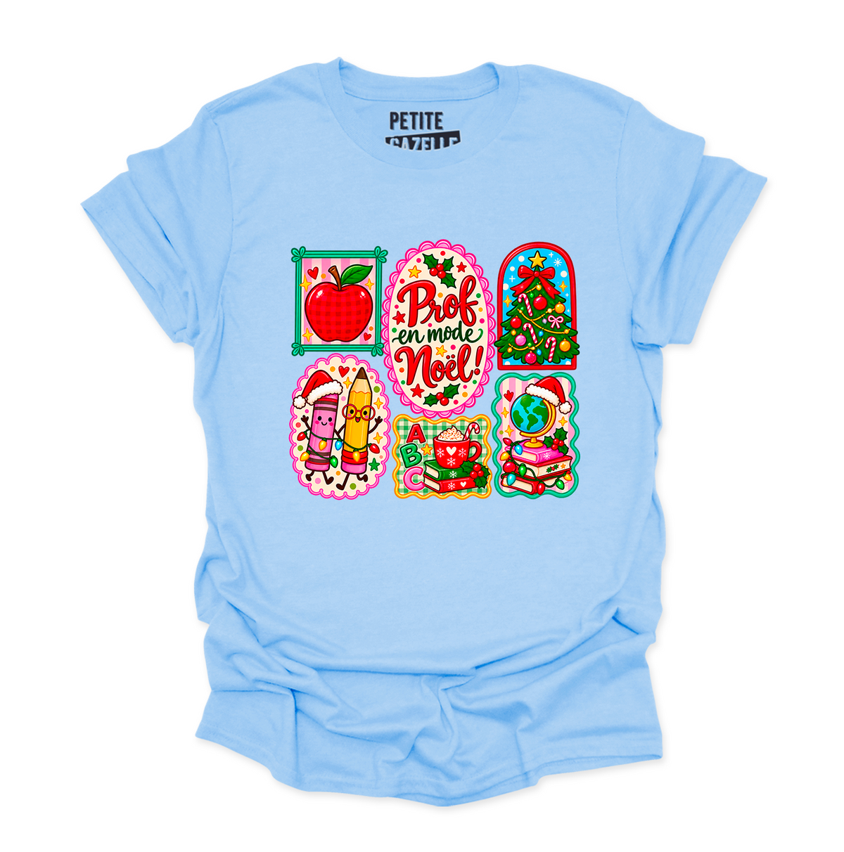 T-SHIRT COL ROND | Prof en mode Noël