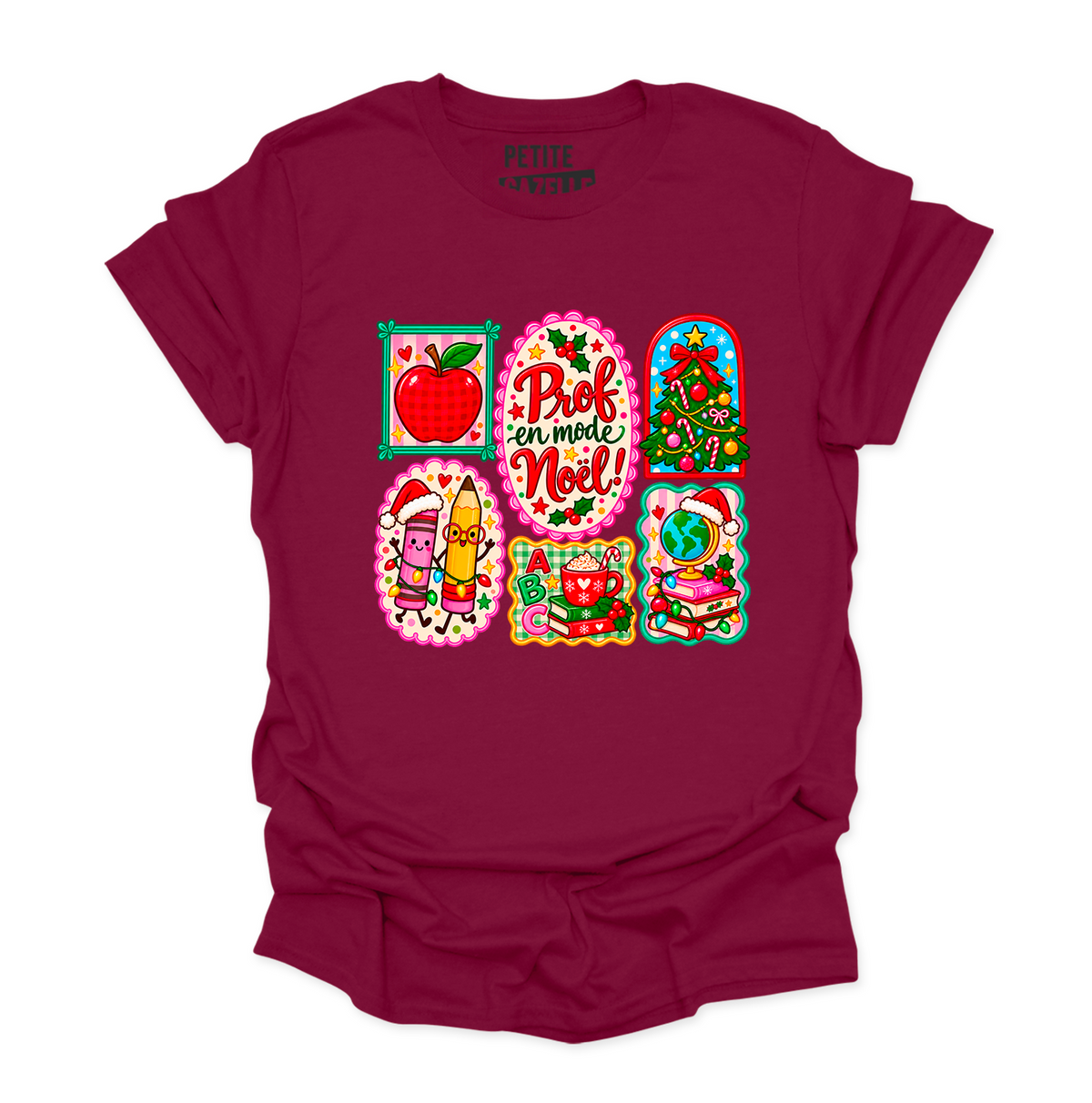 T-SHIRT COL ROND | Prof en mode Noël