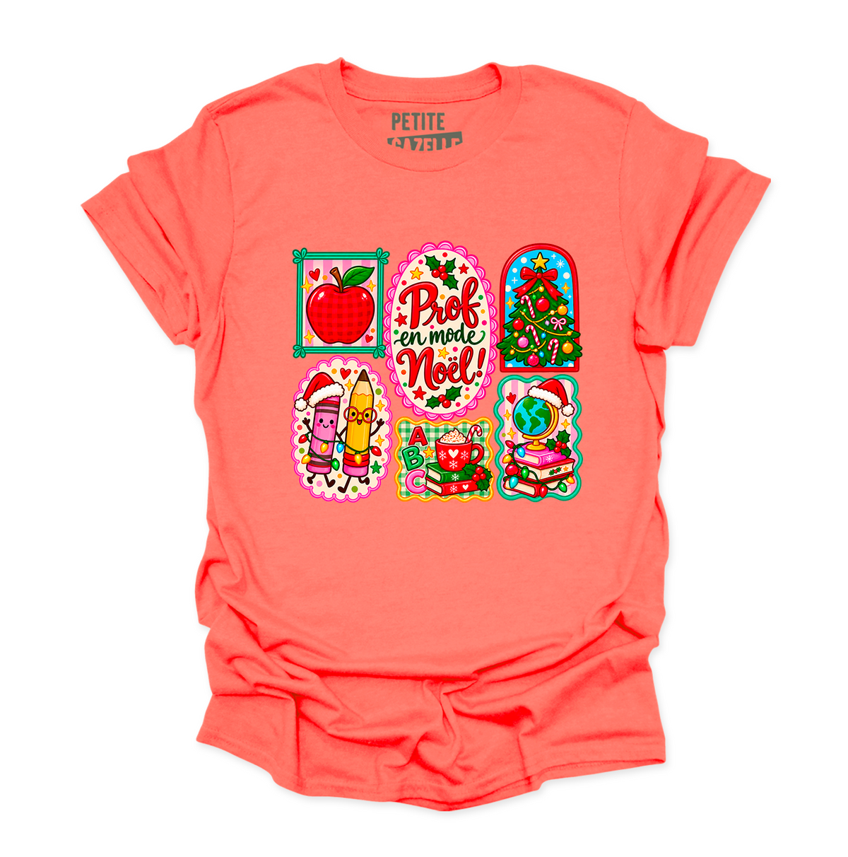 T-SHIRT COL ROND | Prof en mode Noël