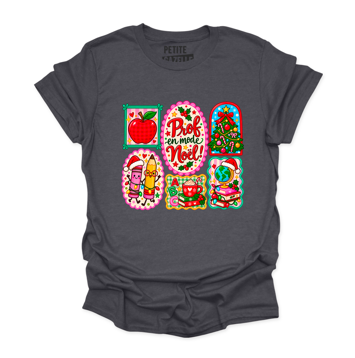 T-SHIRT COL ROND | Prof en mode Noël