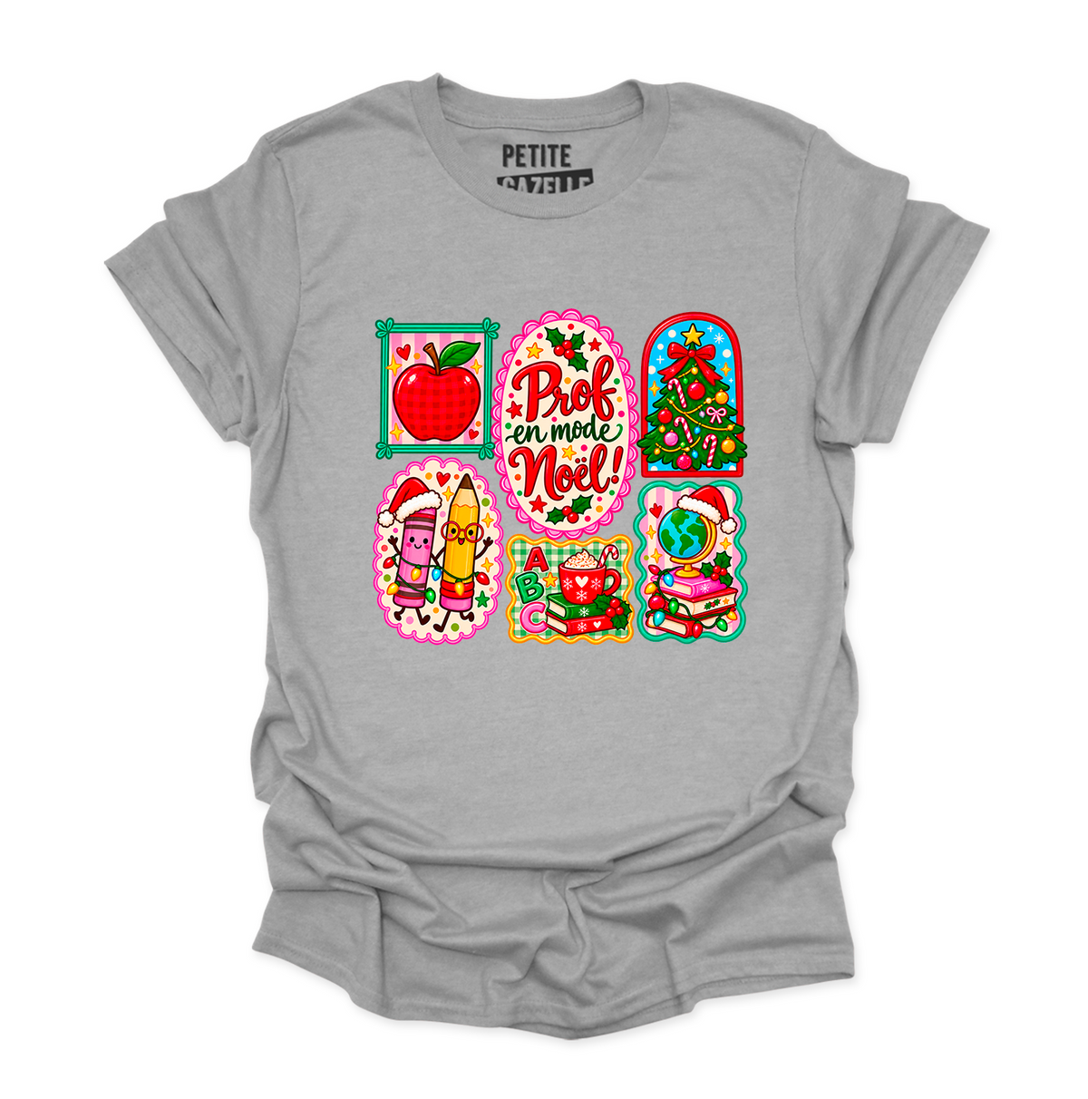 T-SHIRT COL ROND | Prof en mode Noël