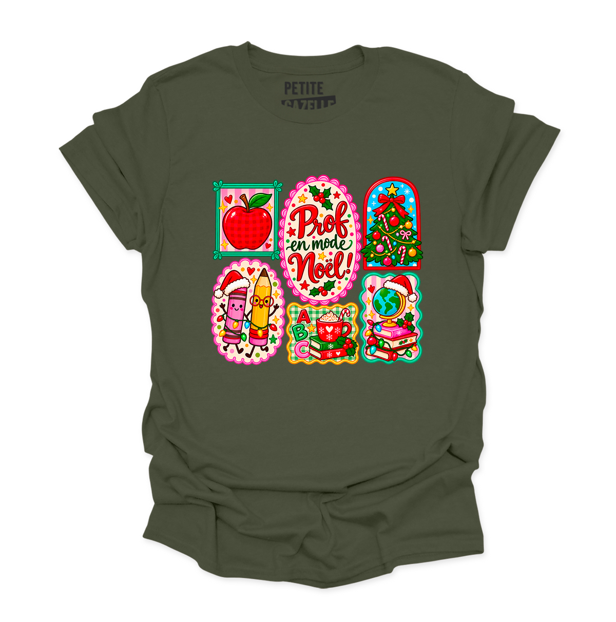 T-SHIRT COL ROND | Prof en mode Noël