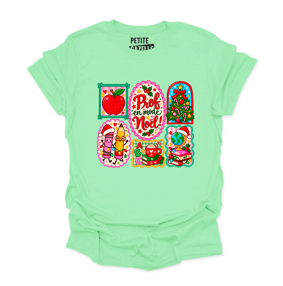 T-SHIRT COL ROND | Prof en mode Noël