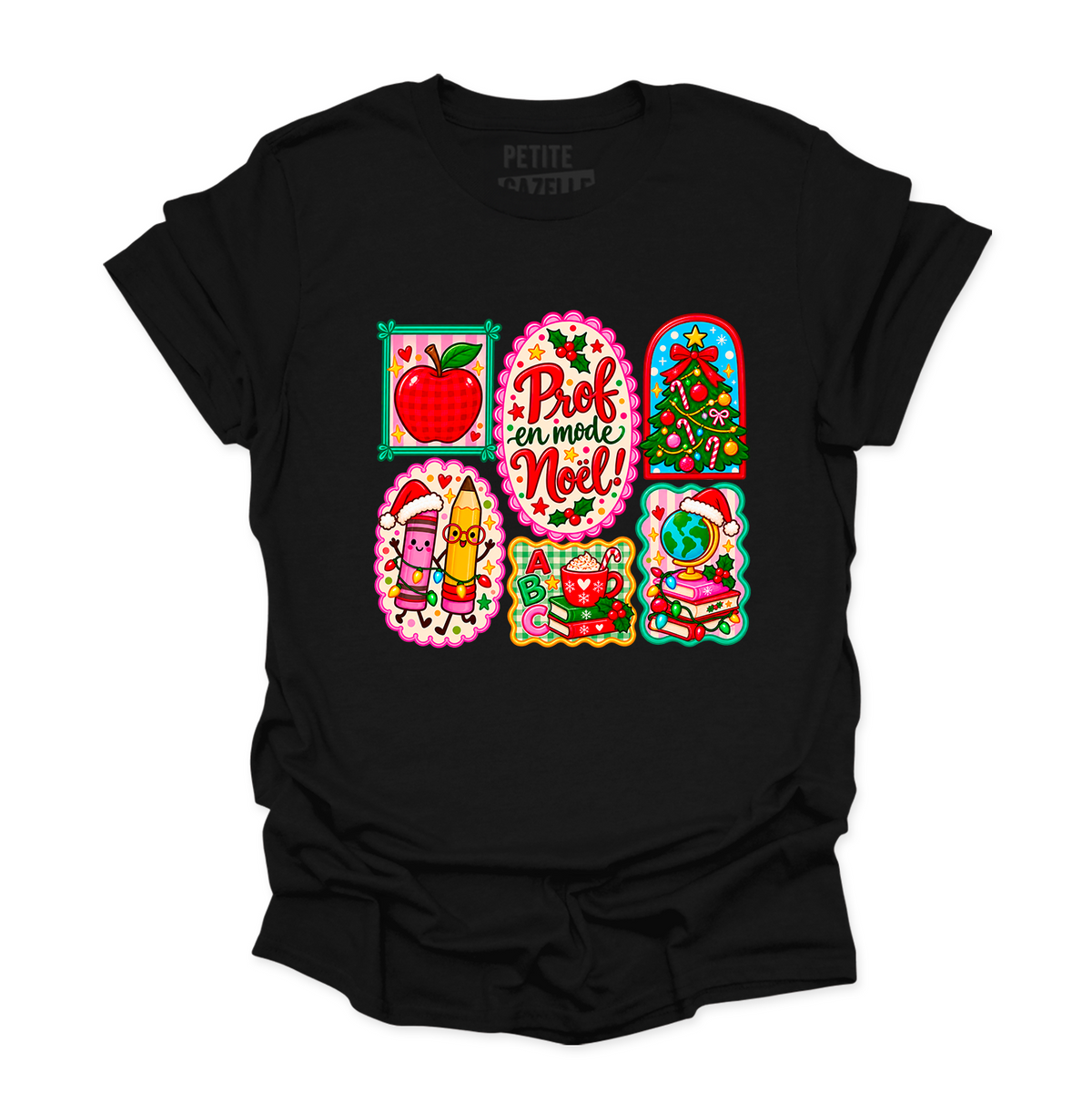 T-SHIRT COL ROND | Prof en mode Noël