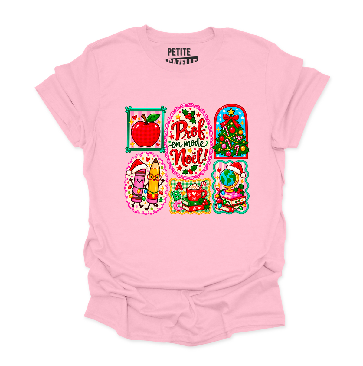T-SHIRT COL ROND | Prof en mode Noël