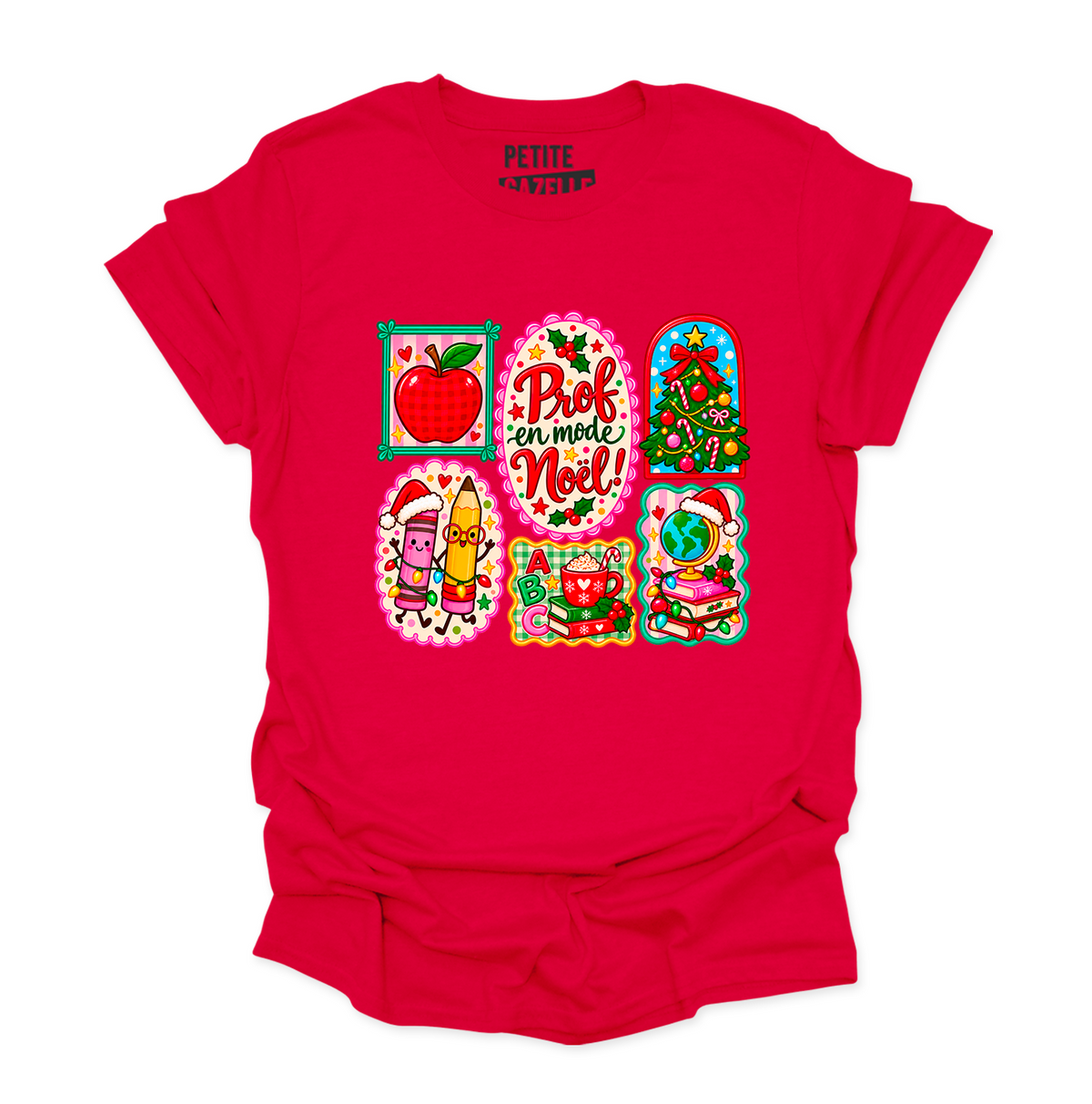 T-SHIRT COL ROND | Prof en mode Noël