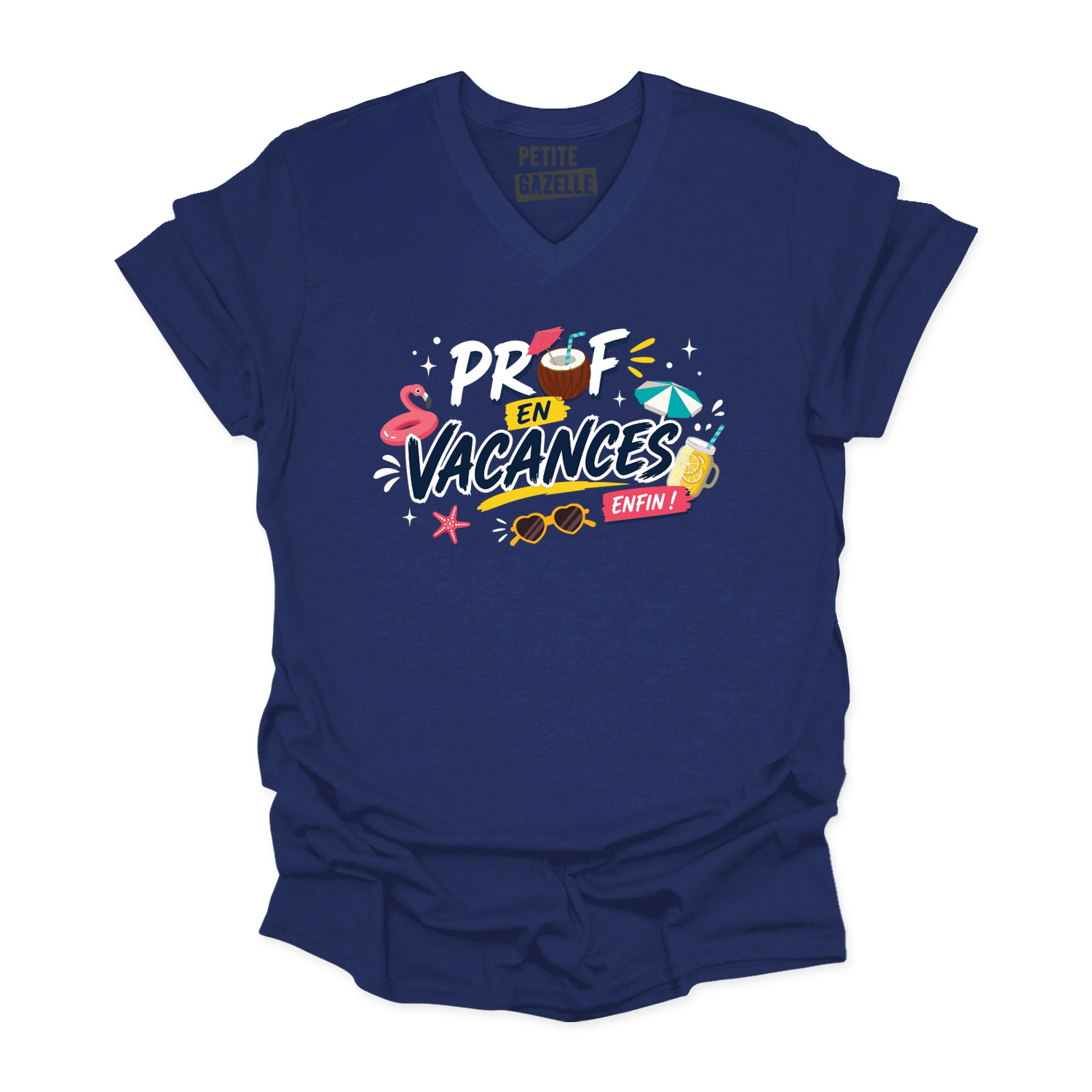 TSHIRT COL en V | Prof en vacances