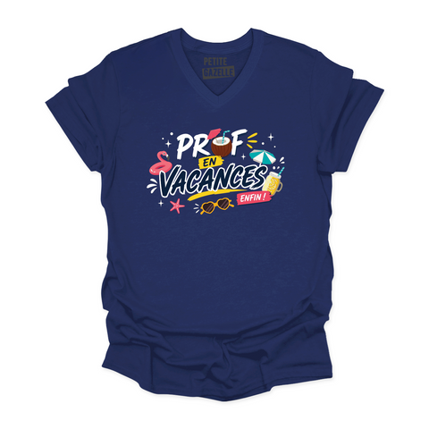 TSHIRT COL en V | Prof en vacances