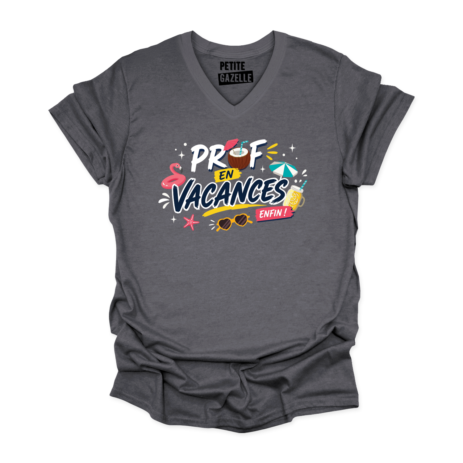 TSHIRT COL en V | Prof en vacances