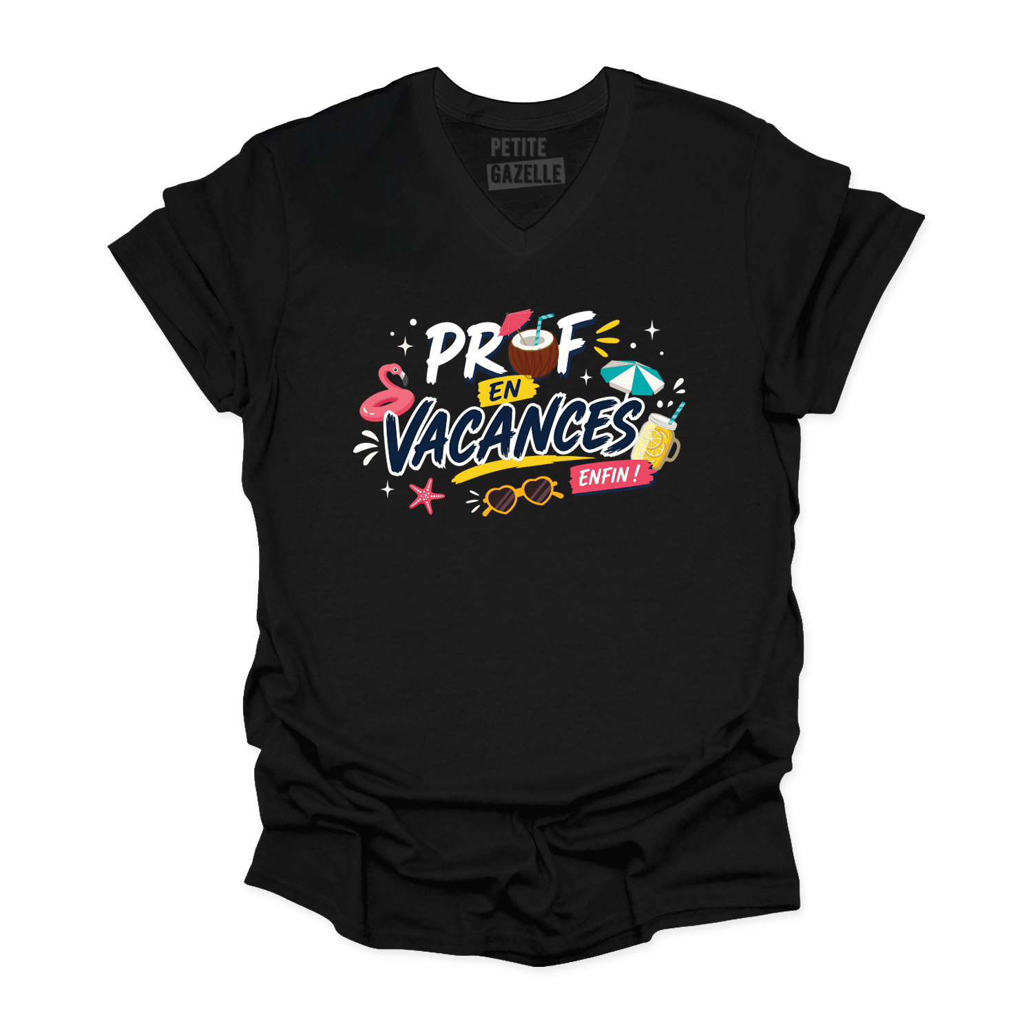 TSHIRT COL en V | Prof en vacances