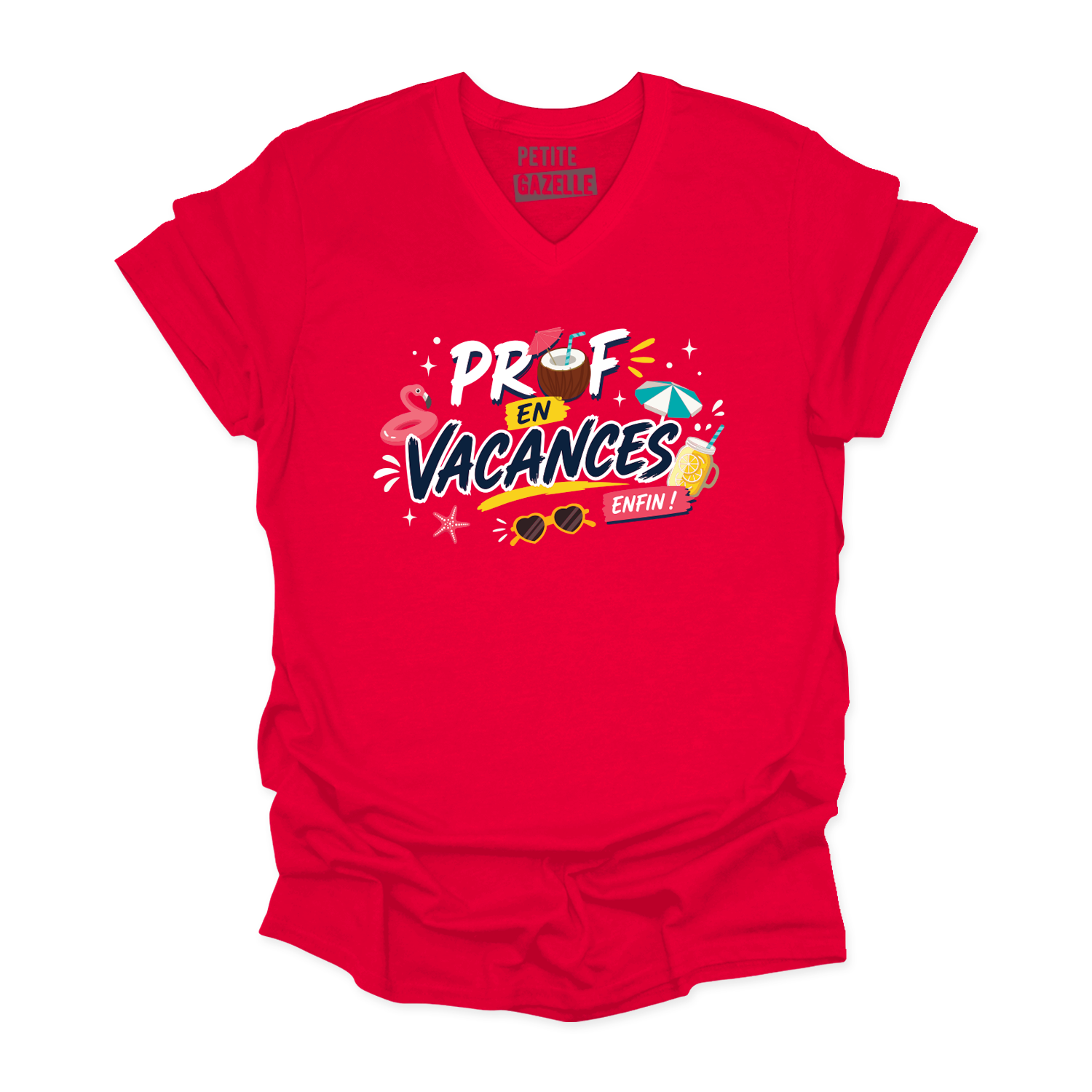 TSHIRT COL en V | Prof en vacances