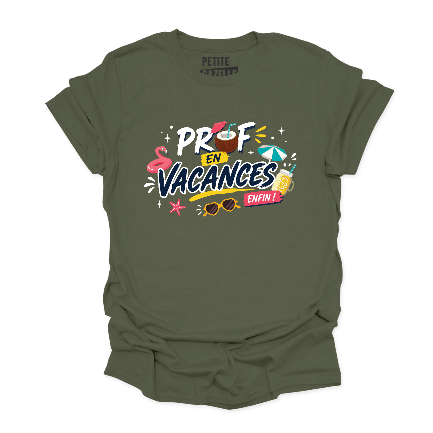 T-SHIRT COL ROND | Prof en vacances