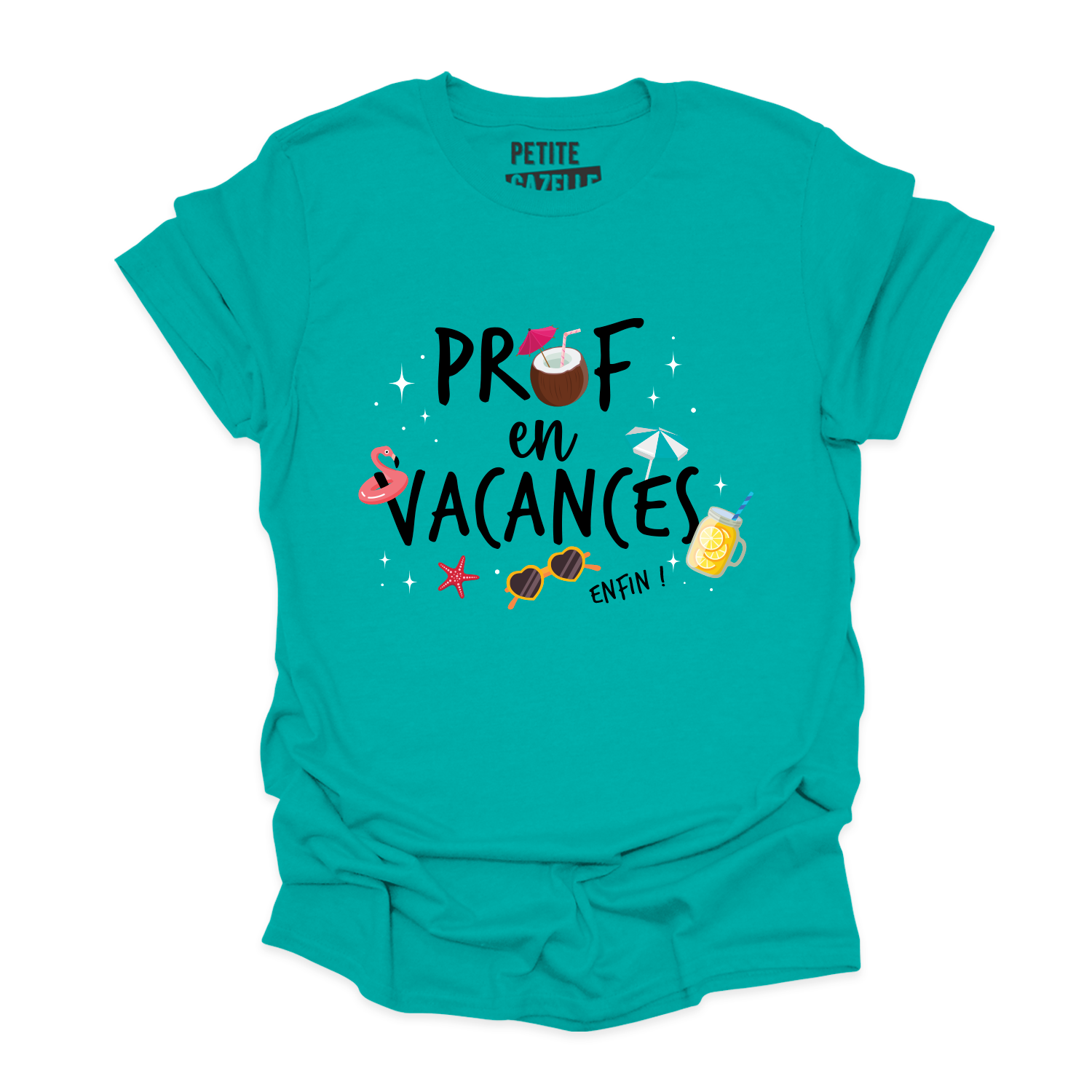 T-SHIRT COL ROND | Prof en vacances, enfin !