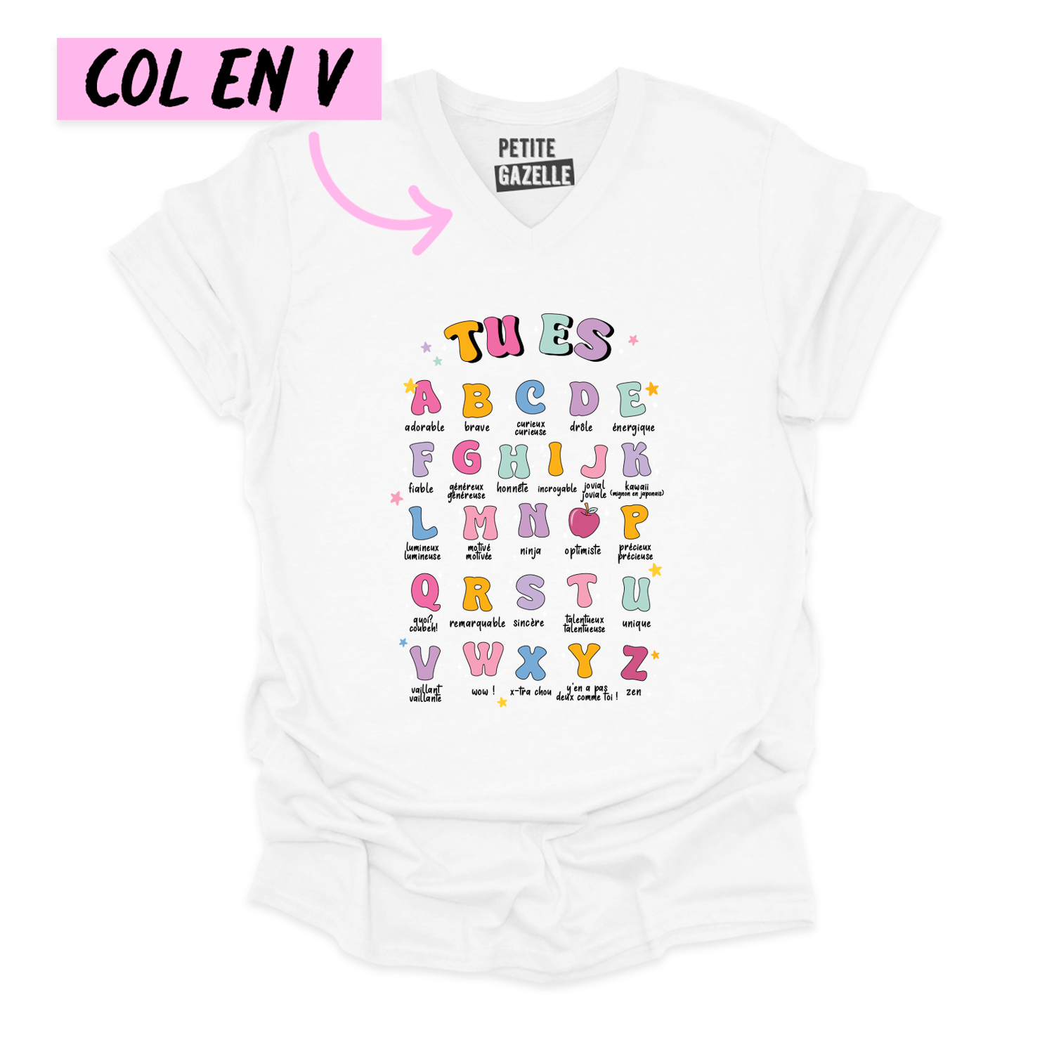 TSHIRT COL en V | Tu es ...