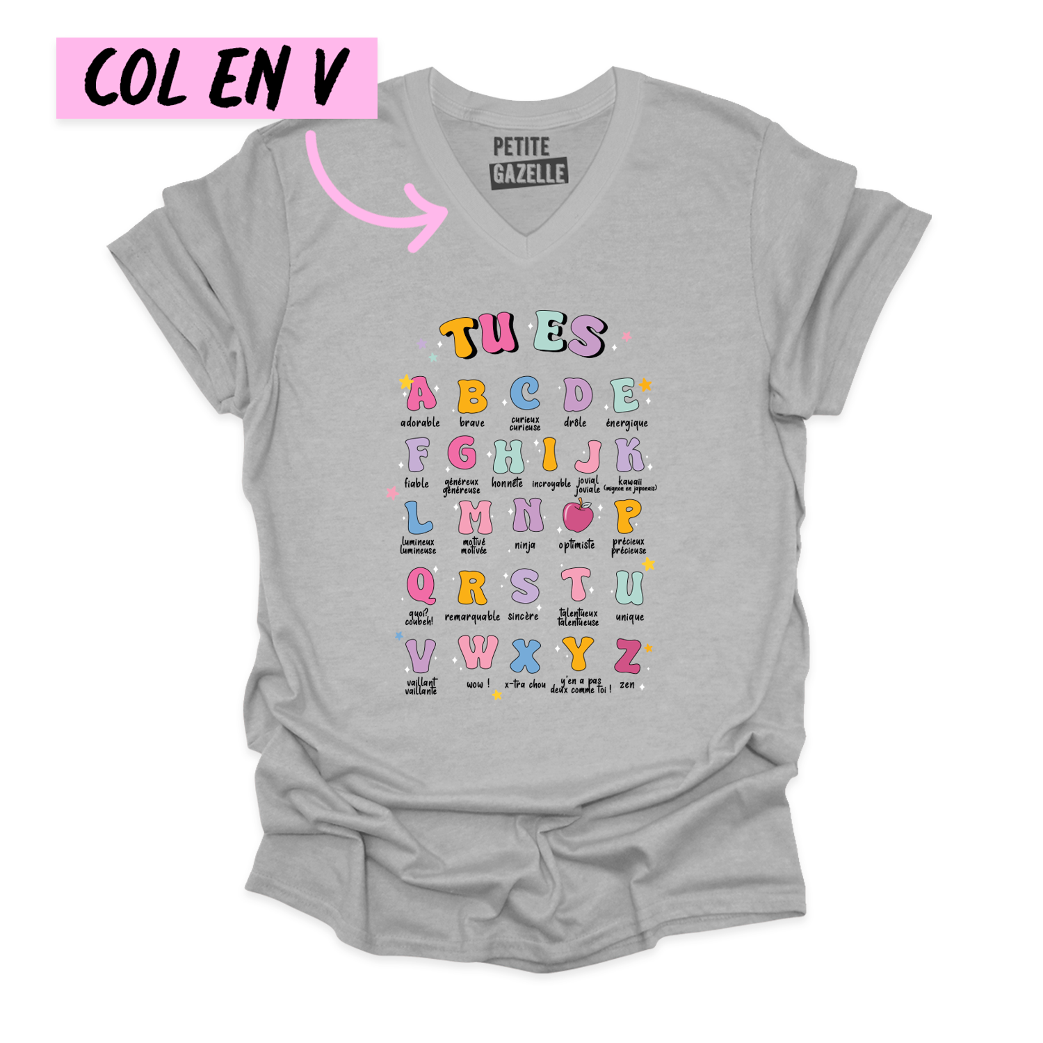 TSHIRT COL en V | Tu es ...