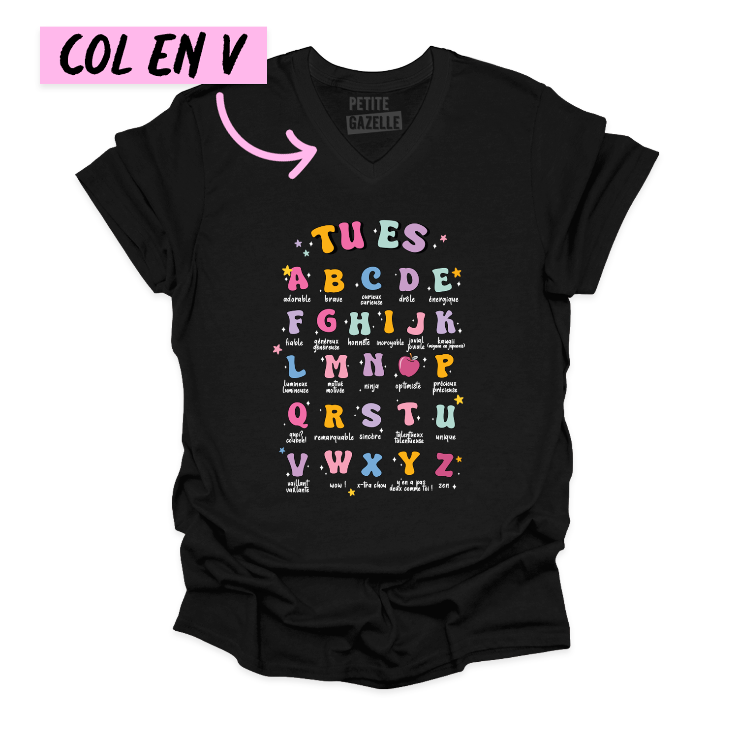 TSHIRT COL en V | Tu es ...