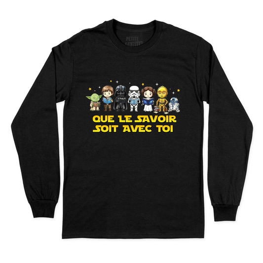 T-SHIRT À MANCHES LONGUES | Que le savoir soit avec toi