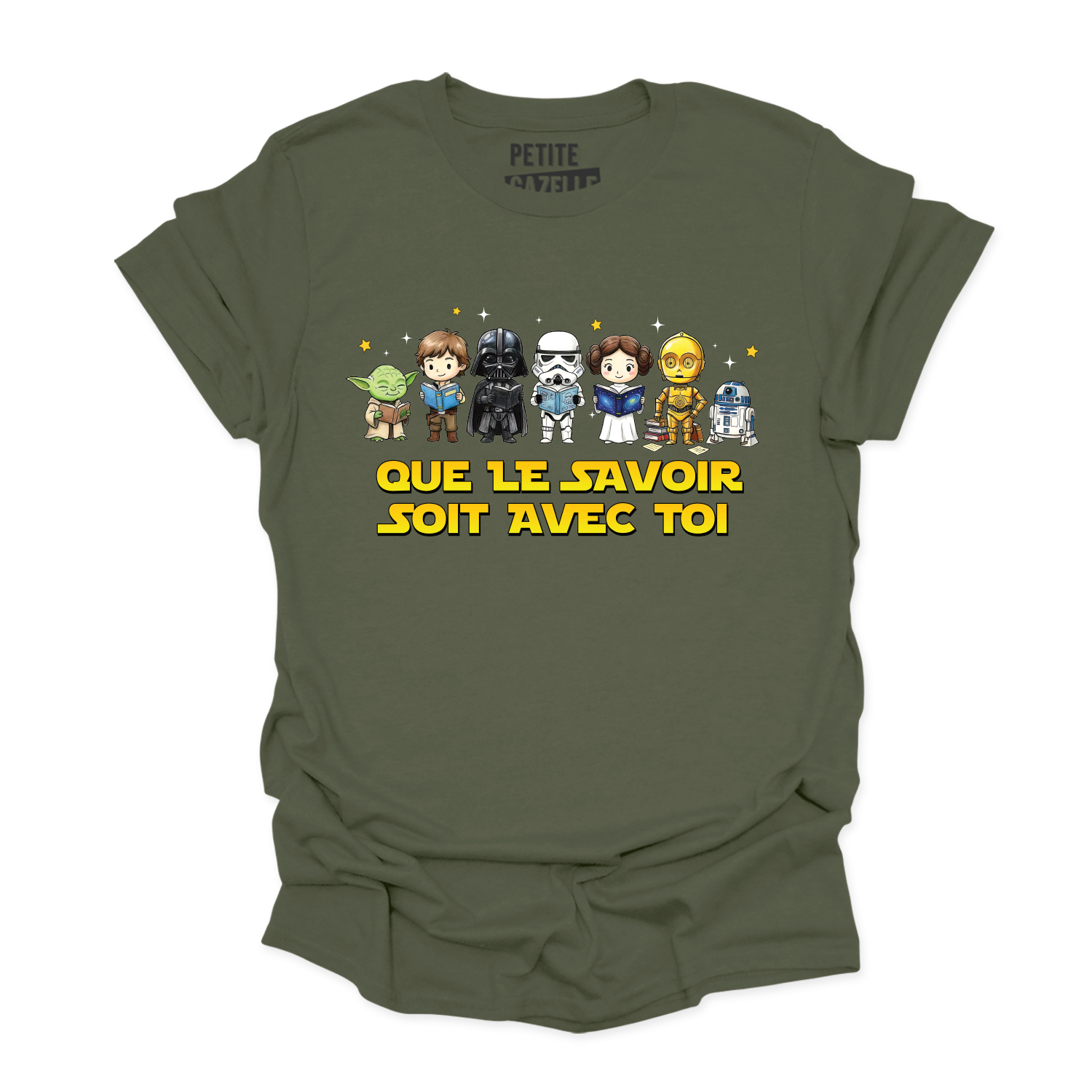 T-SHIRT COL ROND | Que le savoir soit avec toi