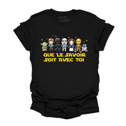 T-SHIRT COL ROND | Que le savoir soit avec toi