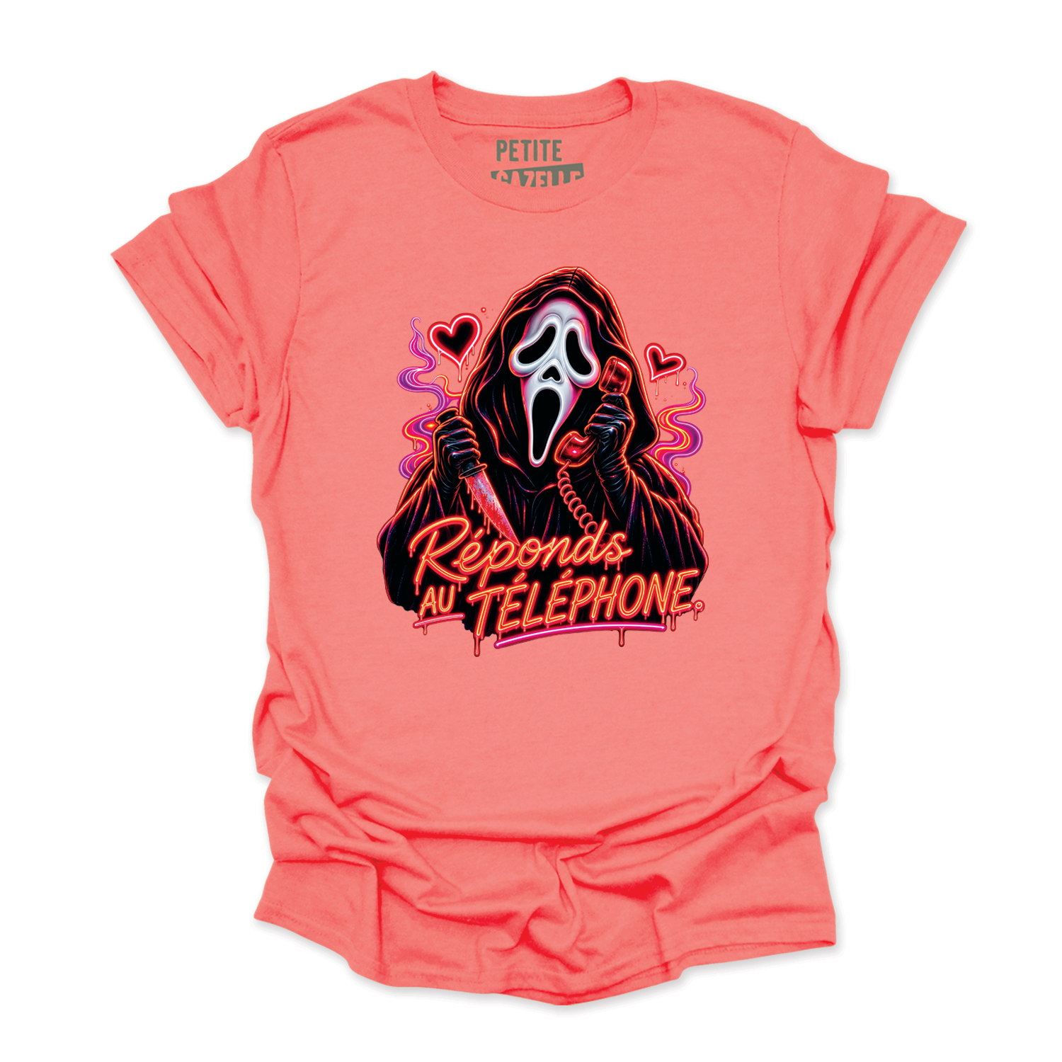T-SHIRT COL ROND | Réponds au téléphone