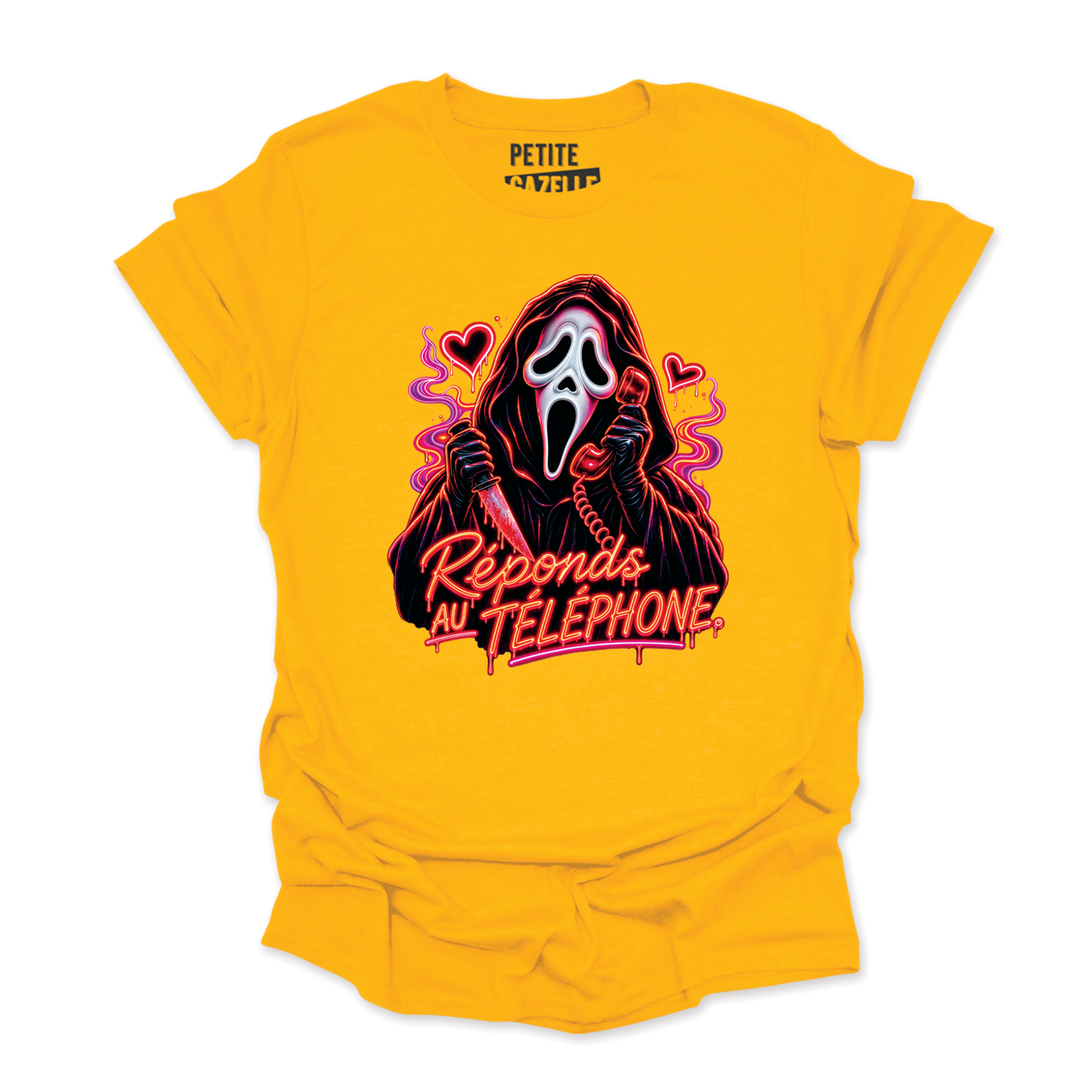 T-SHIRT COL ROND | Réponds au téléphone