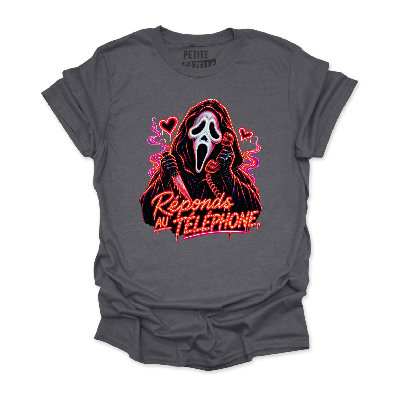 T-SHIRT COL ROND | Réponds au téléphone