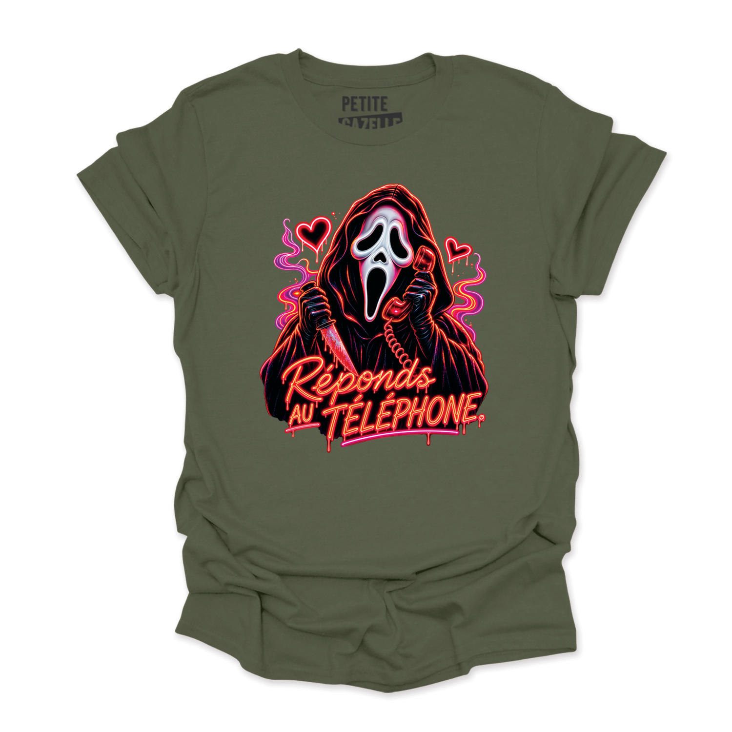 T-SHIRT COL ROND | Réponds au téléphone