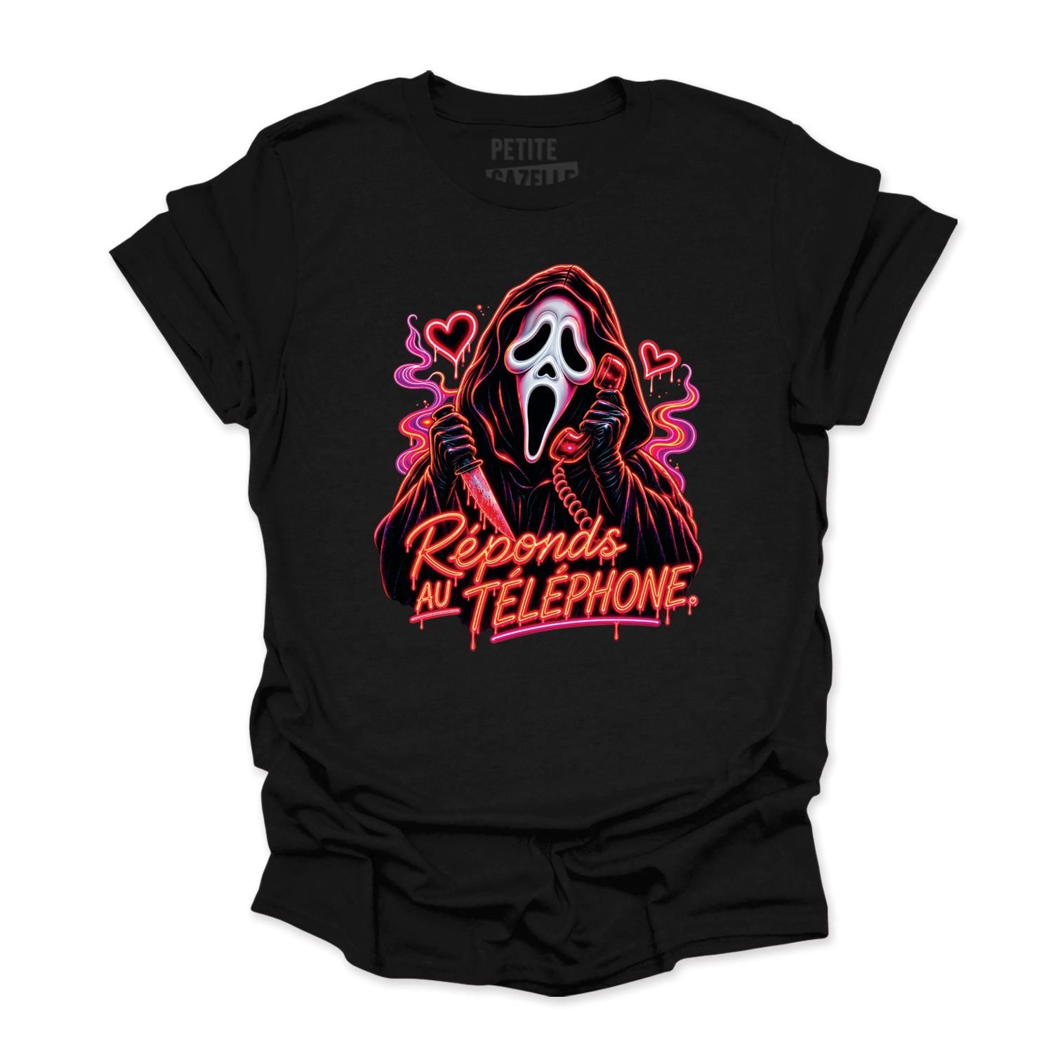 T-SHIRT COL ROND | Réponds au téléphone