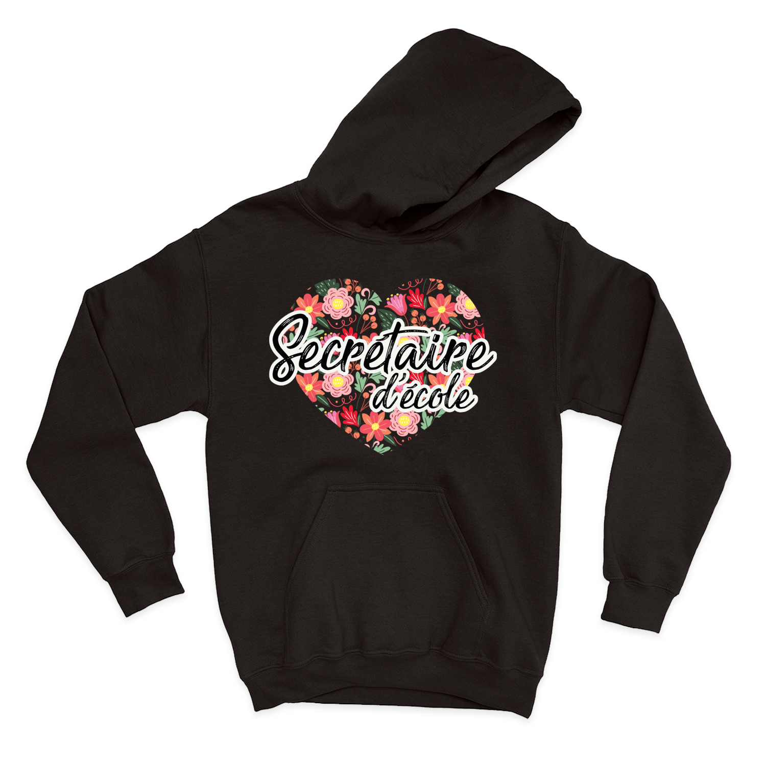 HOODIE | Secrétaire Coeurs & Fleurs