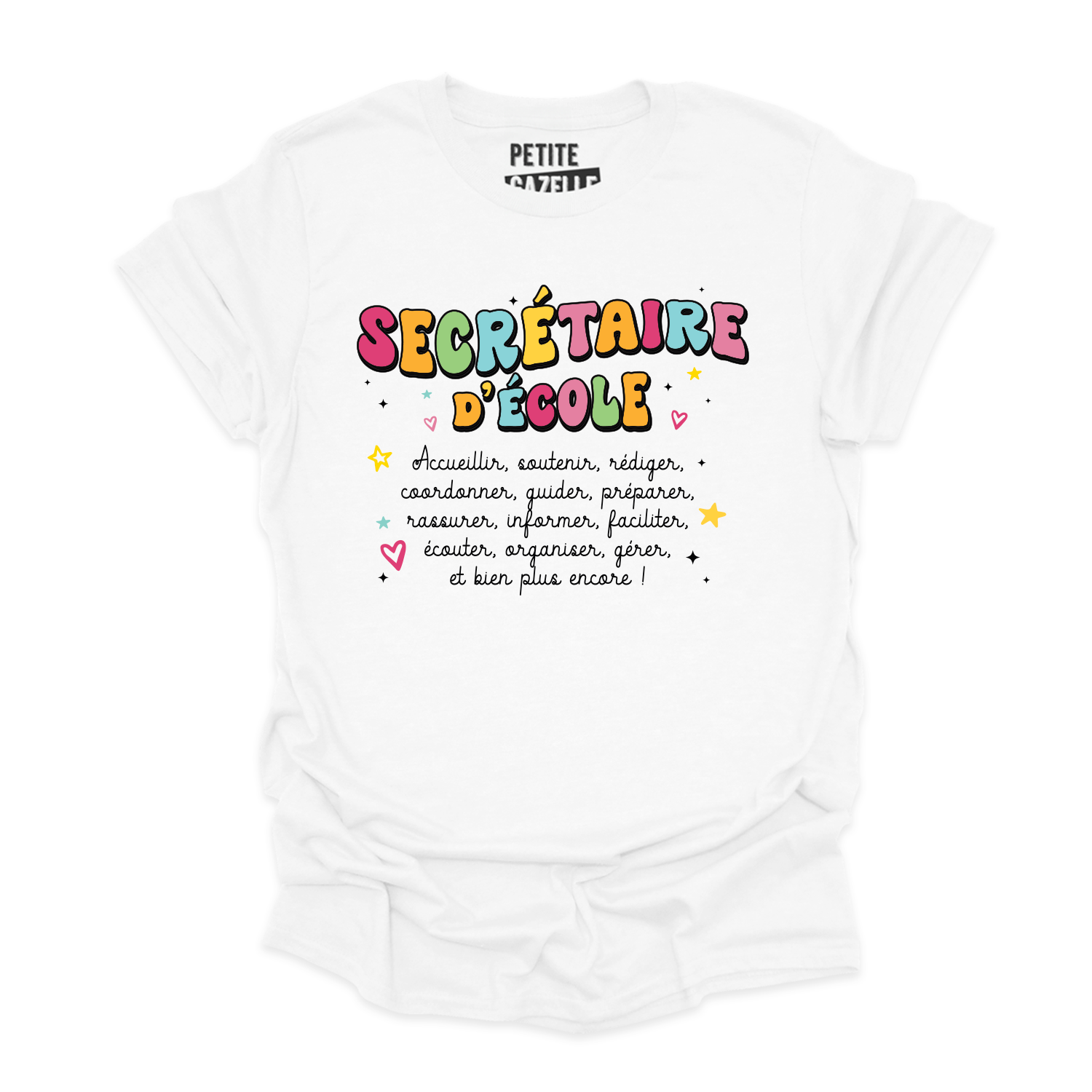 T-SHIRT COL ROND | Secrétaire Groovy