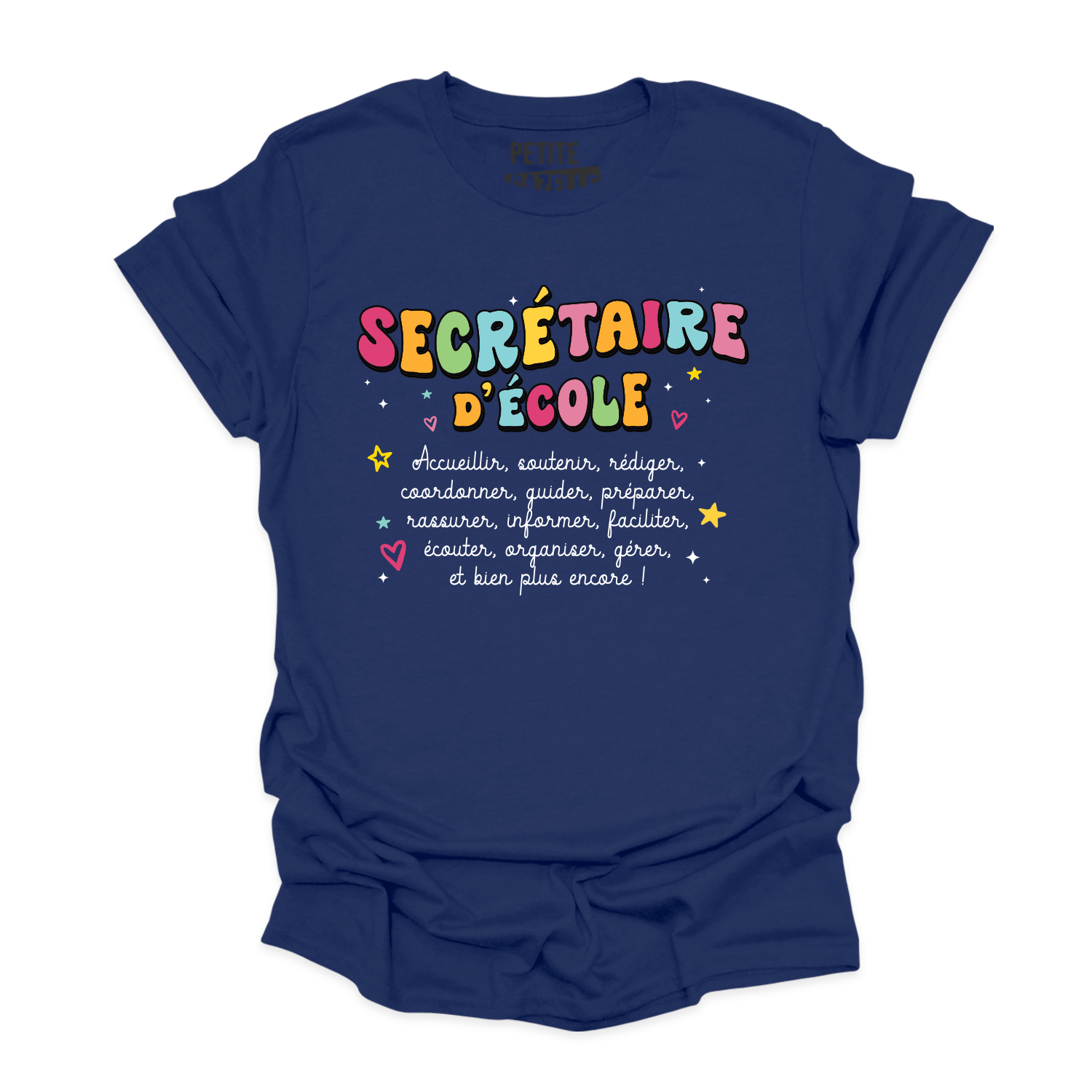 T-SHIRT COL ROND | Secrétaire Groovy