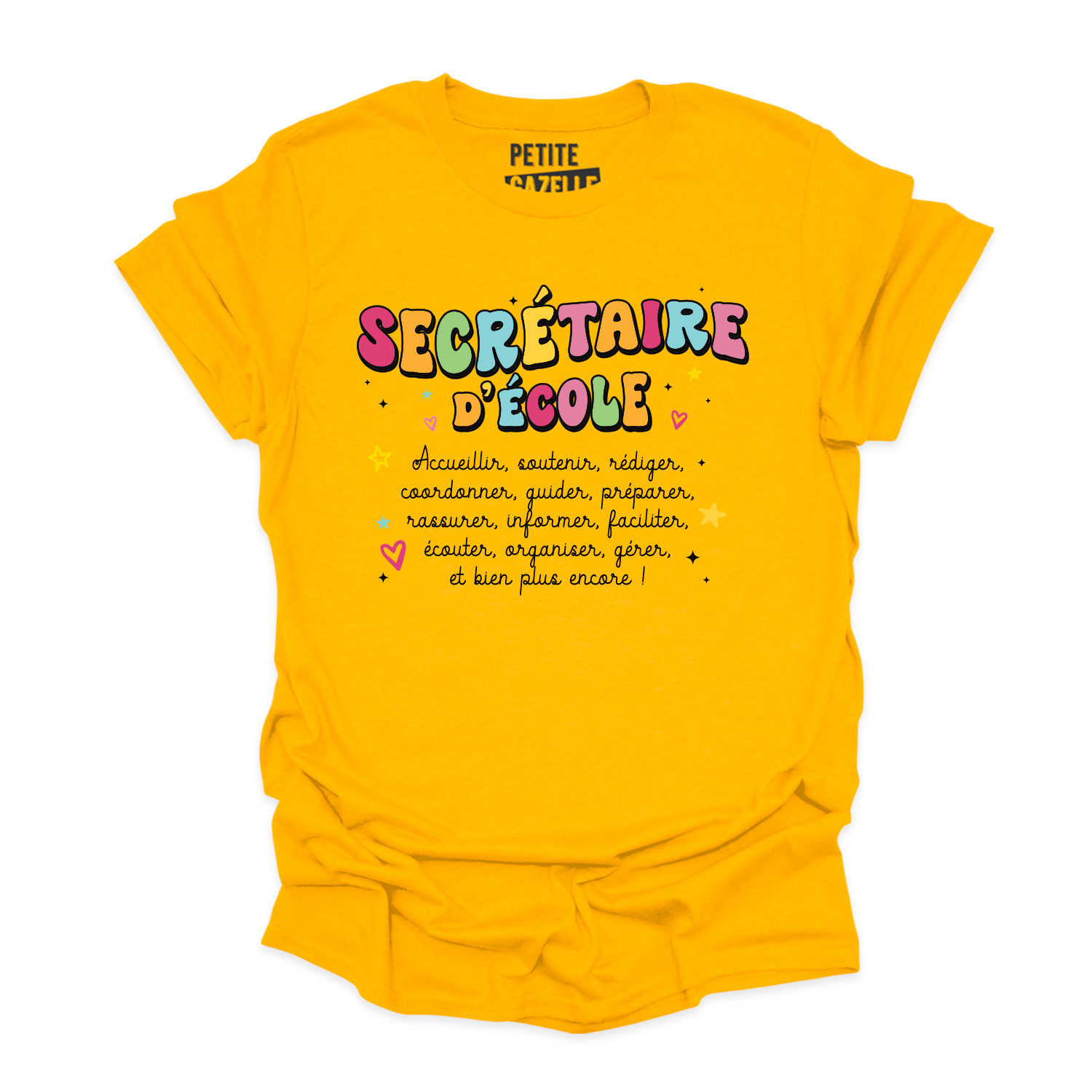 T-SHIRT COL ROND | Secrétaire Groovy