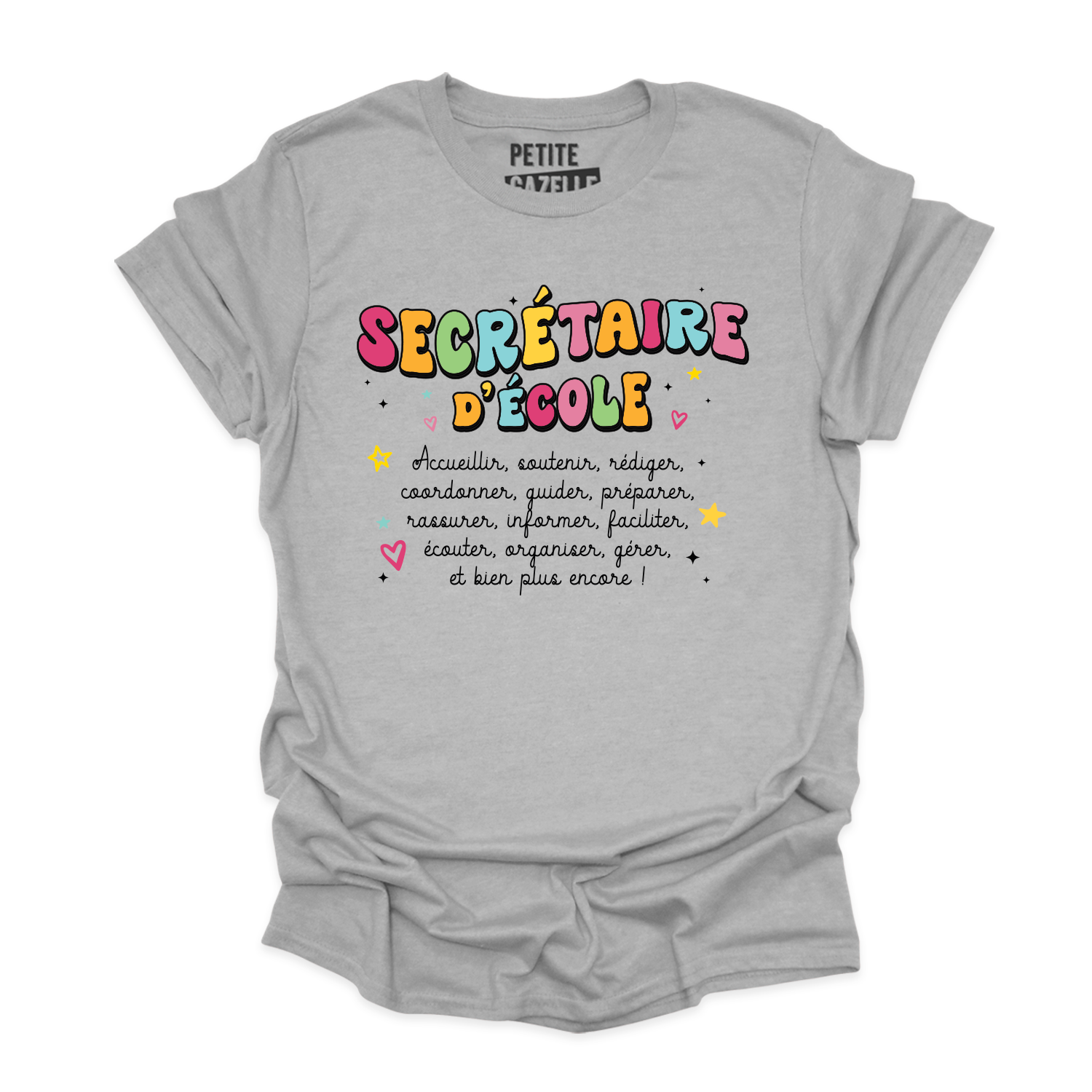 T-SHIRT COL ROND | Secrétaire Groovy