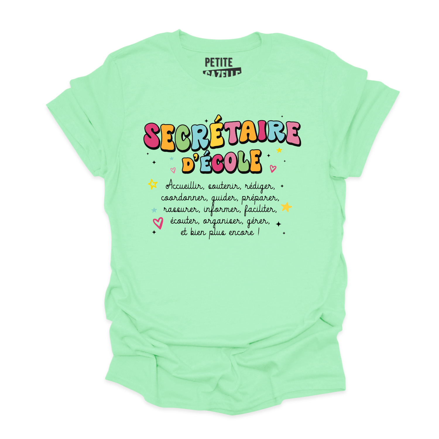 T-SHIRT COL ROND | Secrétaire Groovy