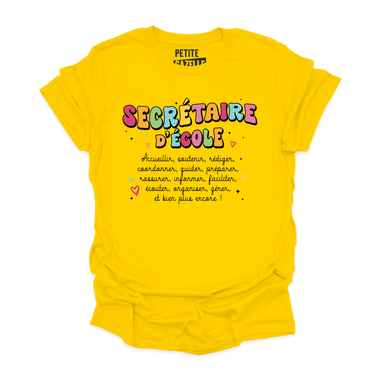 T-SHIRT COL ROND | Secrétaire Groovy