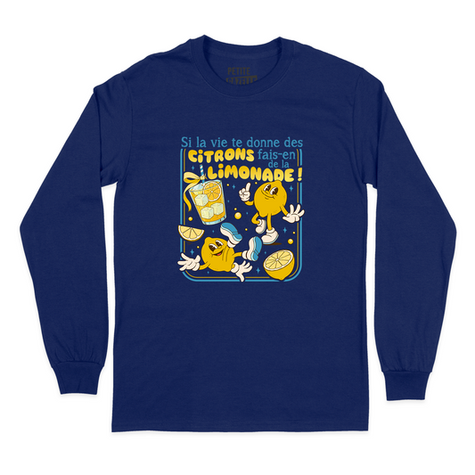 T-SHIRT À MANCHES LONGUES | Si la vie te donne des citrons