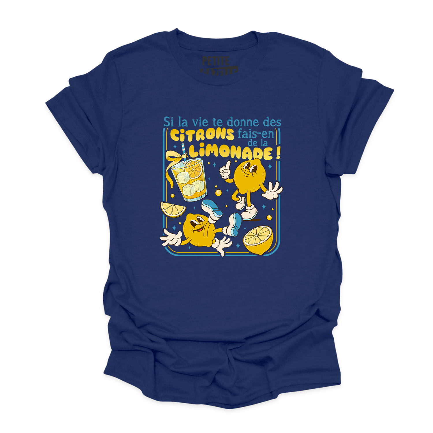 T-SHIRT COL ROND | Si la vie te donne des citrons