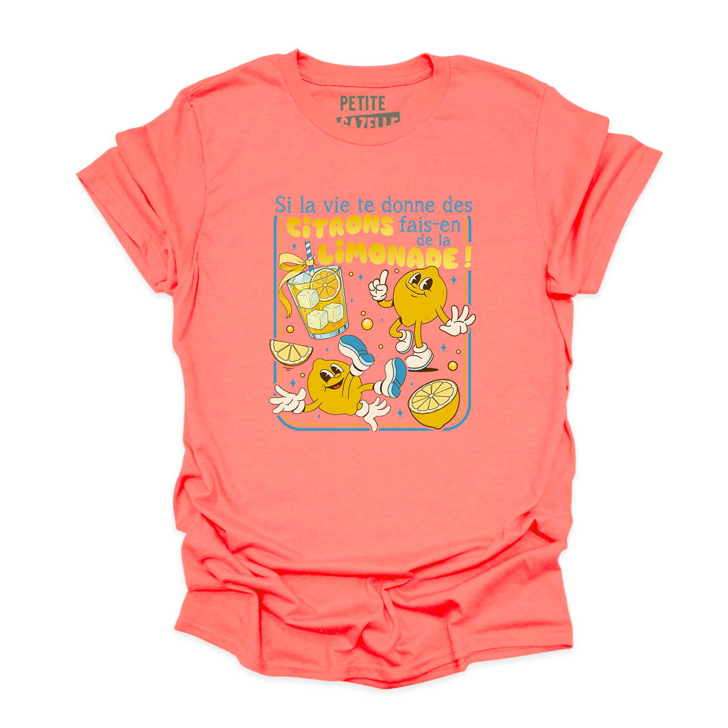 T-SHIRT COL ROND | Si la vie te donne des citrons
