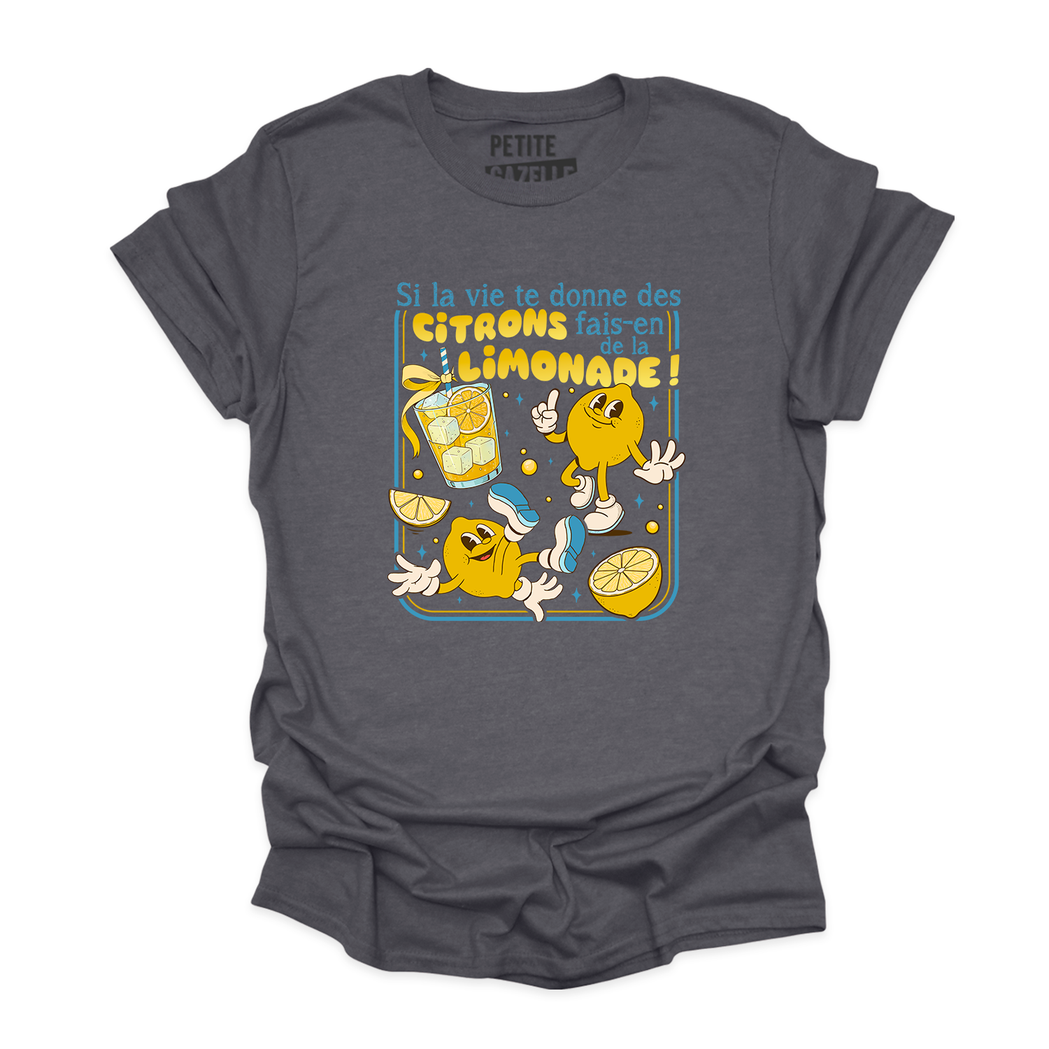 T-SHIRT COL ROND | Si la vie te donne des citrons