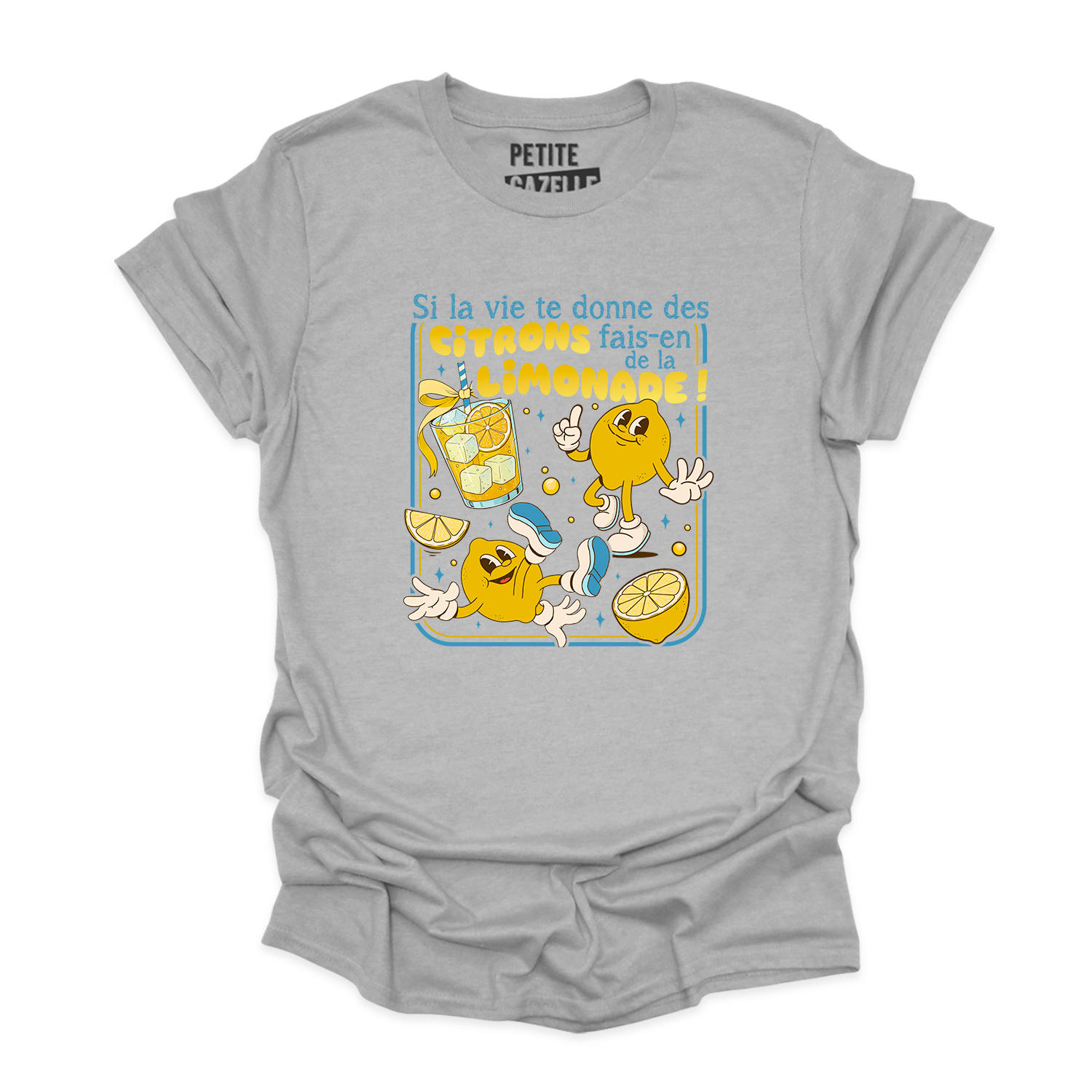 T-SHIRT COL ROND | Si la vie te donne des citrons