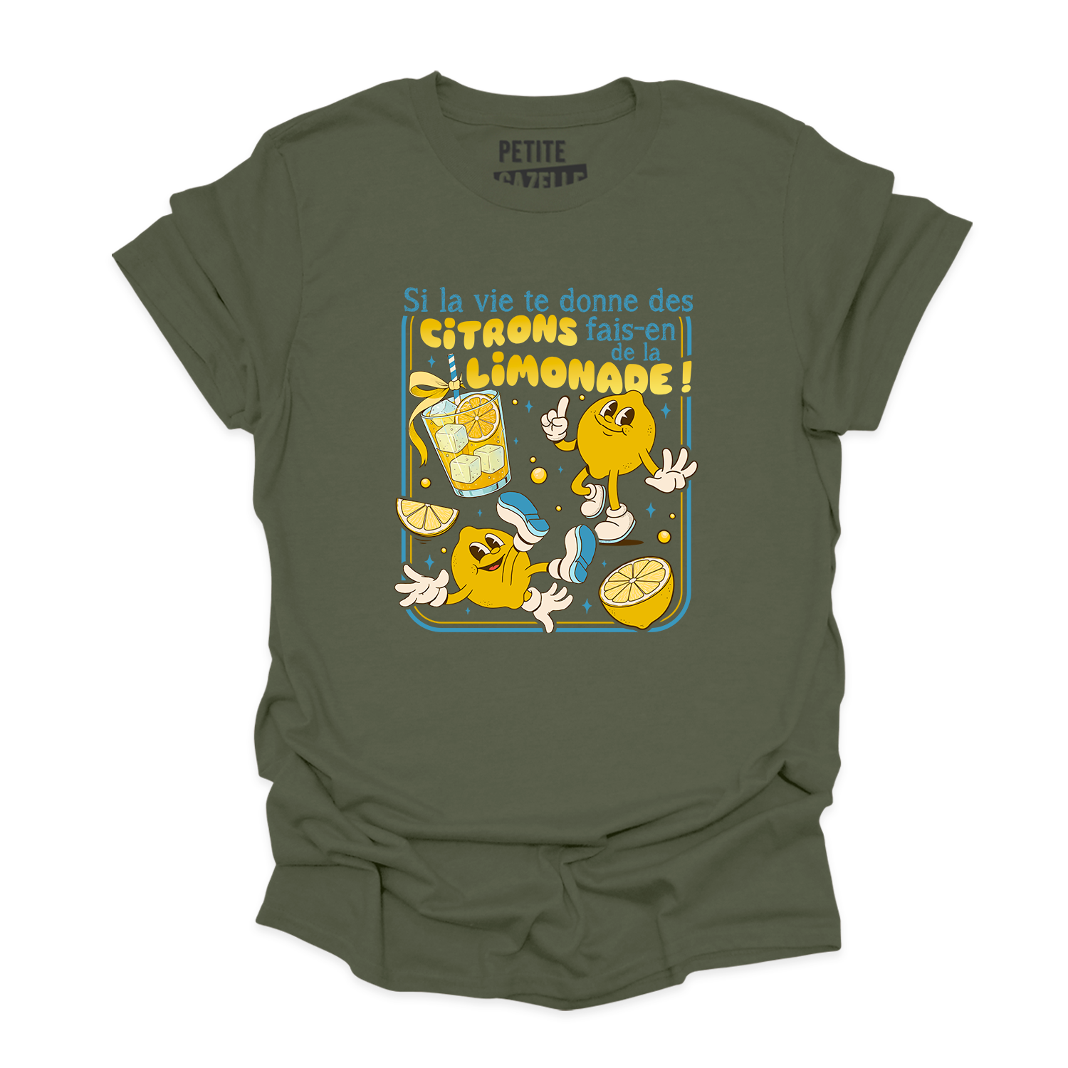T-SHIRT COL ROND | Si la vie te donne des citrons