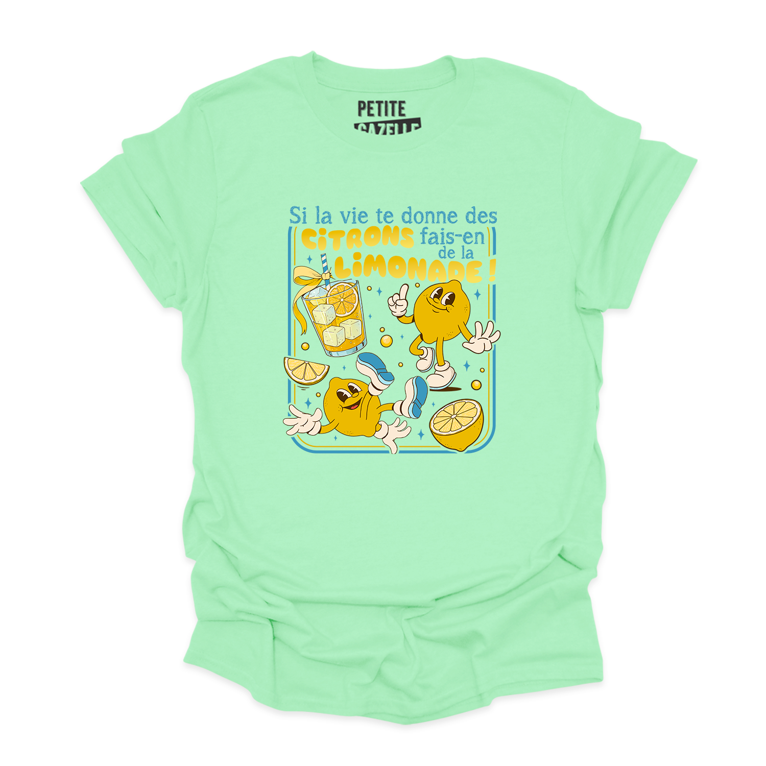 T-SHIRT COL ROND | Si la vie te donne des citrons