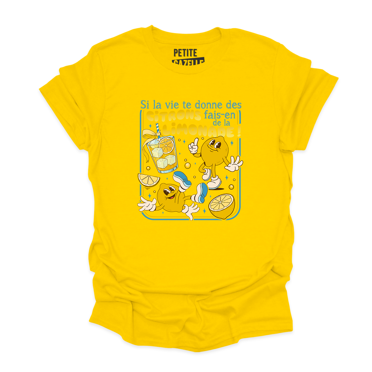 T-SHIRT COL ROND | Si la vie te donne des citrons