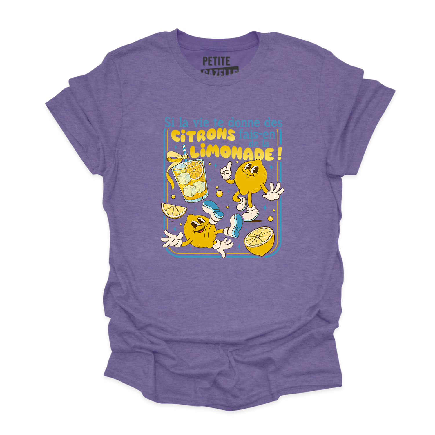 T-SHIRT COL ROND | Si la vie te donne des citrons