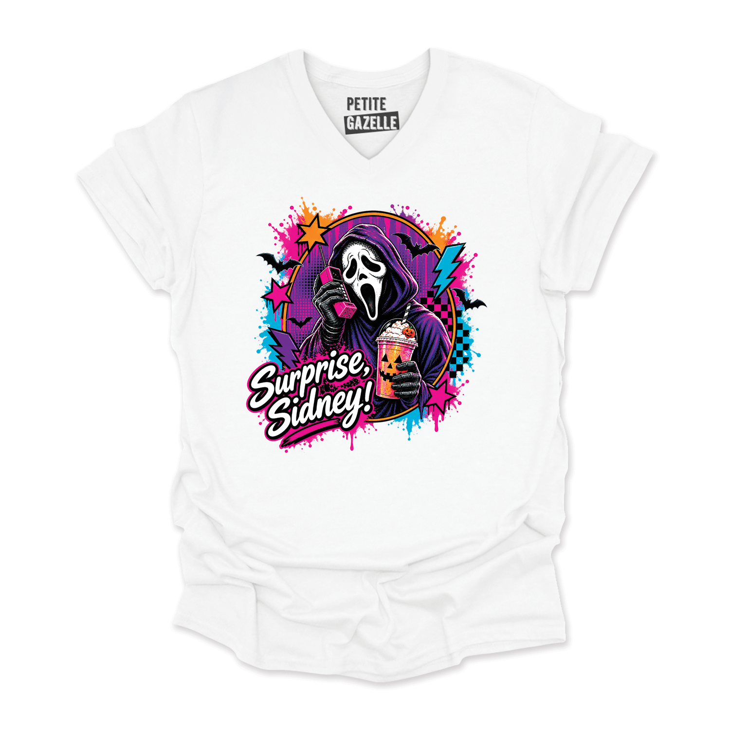 TSHIRT COL en V | Surprise Sidney !